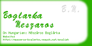 boglarka meszaros business card